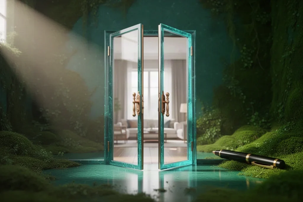 Ảnh minh hoạ cánh cửa hé mở cho mục đăng ký hướng dẫn BJ88