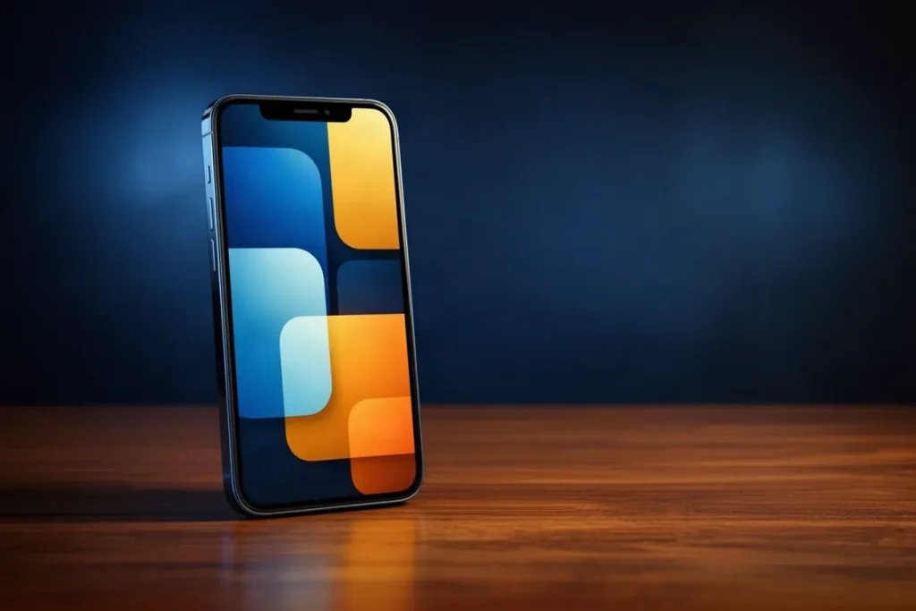 Ảnh minh hoạ điện thoại dựng đứng cho mục tải app hướng dẫn BJ88