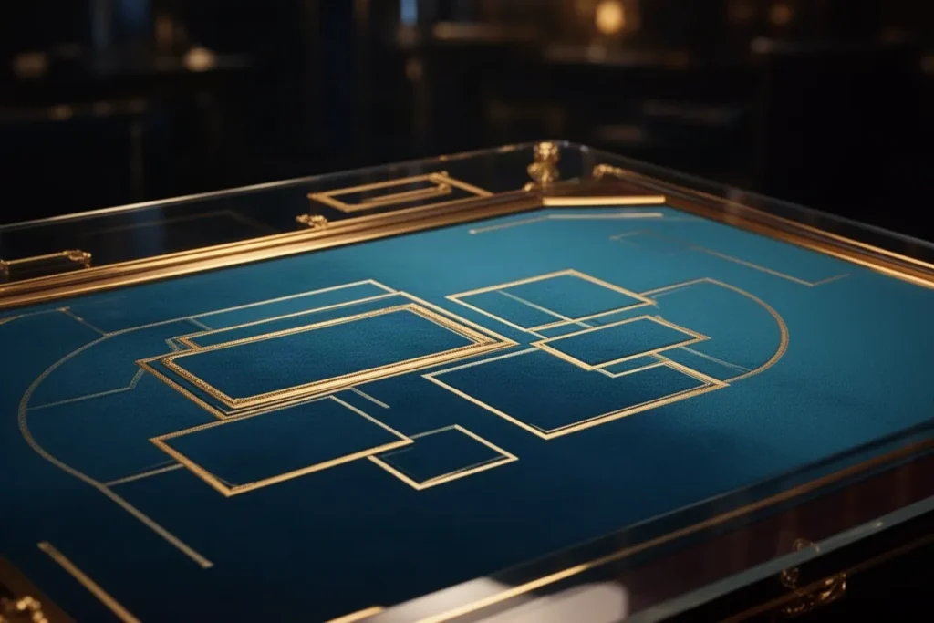 Ảnh minh hoạ mặt bàn baccarat cho mục luật chơi casino BJ88
